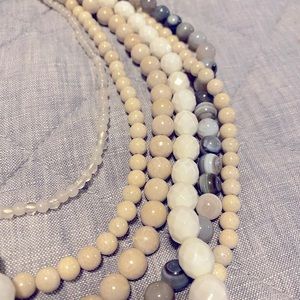 Banana Republic stone and bead necklace.